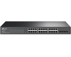 TP-Link JetStream 24-port Gigabit Smart preklopnik (Switch), 24×10/100/1000M RJ45 ports, 4×SFP, 1U 19